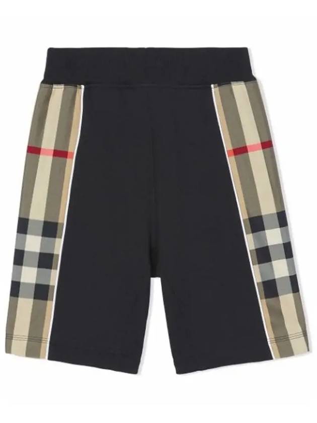 Kids Check Panel Pants Black 8050393 - BURBERRY - BALAAN 2