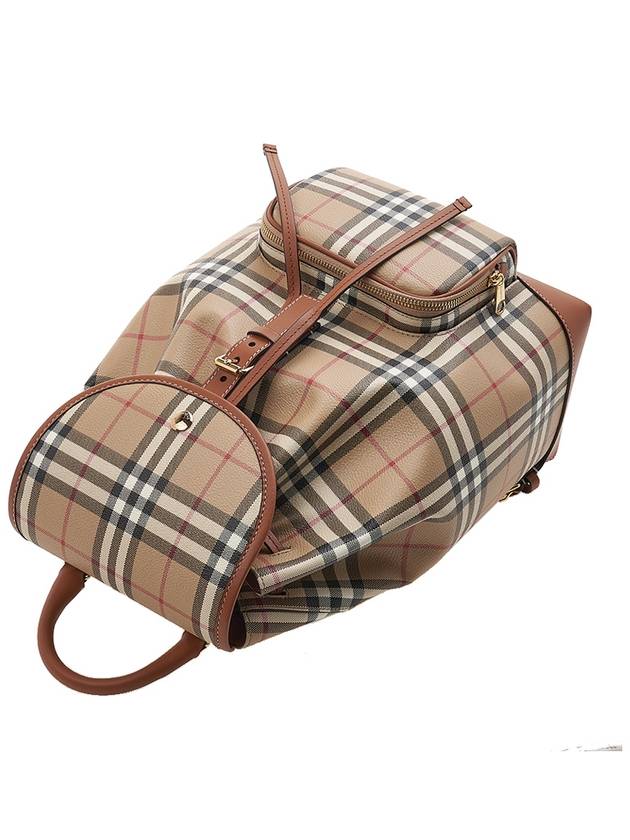 Check Backpack Brown Archive Beige - BURBERRY - BALAAN 5