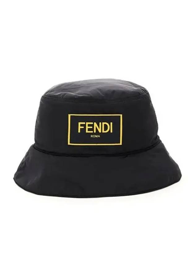 Roma Nylon Bucket Hat Black - FENDI - BALAAN 3
