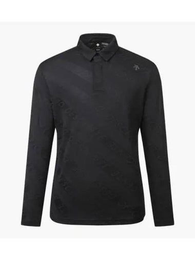 GOLF Men s Jacquard Long Sleeve T Shirt DP32MFTL83 - DESCENTE - BALAAN 1