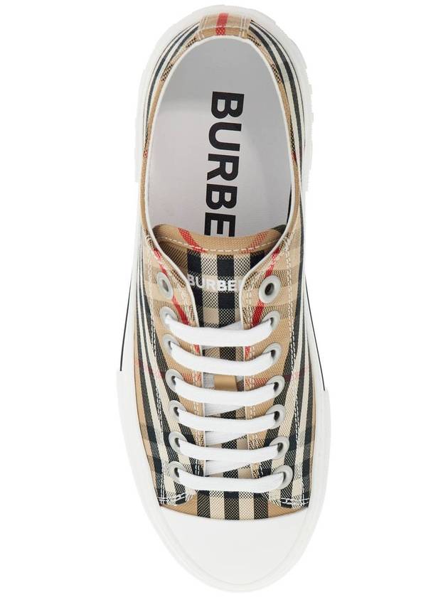 Vintage Check Cotton Sneakers Archive Beige - BURBERRY - BALAAN 3