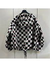 XS Dior Women s Amor Heart Check Chess Anorak Hooded Jacket - DIOR - BALAAN 6