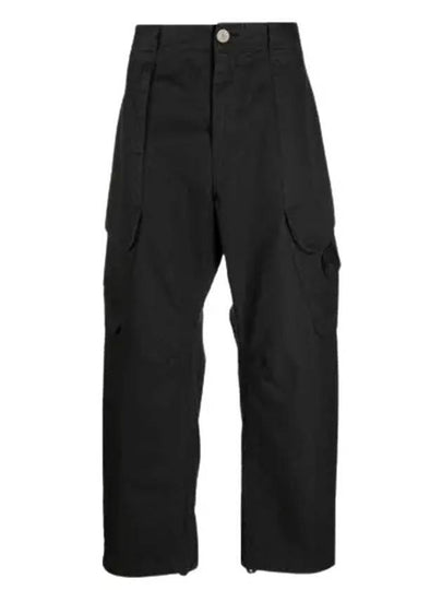 Shadow Project Cotton Nylon Cargo Straight Pants Black - STONE ISLAND - BALAAN 2