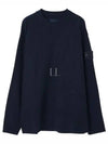 Ghost Piece Crew Neck Wool Knit Top Navy - STONE ISLAND - BALAAN 2