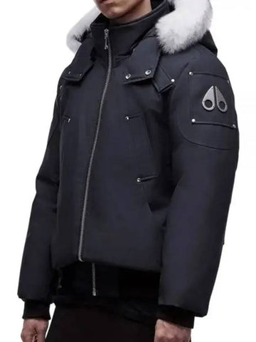 BALLY ballistic fur hood down padding navy M32MB000S - MOOSE KNUCKLES - BALAAN 1