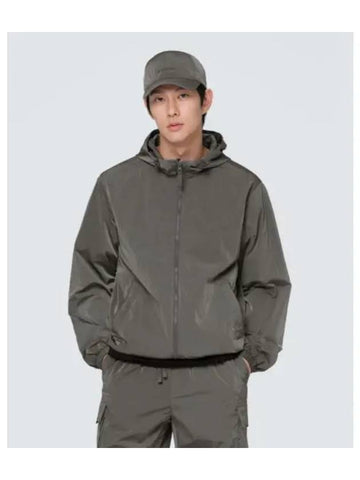 Bright Hood Windbreaker S24FMFWB70 Silver Gray - SNOW PEAK - BALAAN 1