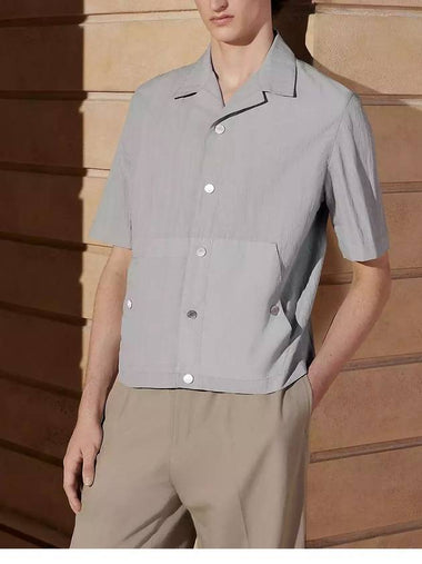 Men s Short Sleeve Overshirt H452400HG5K48 - HERMES - BALAAN 1