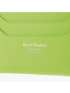 Silver Logo 2-Tier Card Wallet Lime Green - ACNE STUDIOS - BALAAN 4