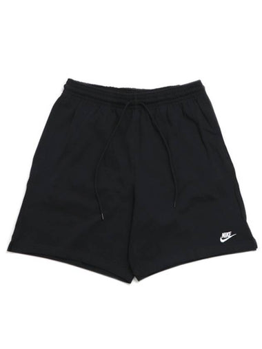 Nike Club Embroidered Logo Knit Shorts Black - NIKE - BALAAN 1