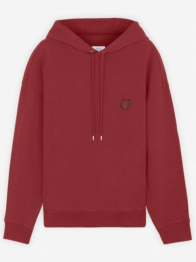 Bold Fox Head Patch Oversize Hoodie Red - MAISON KITSUNE - BALAAN 2