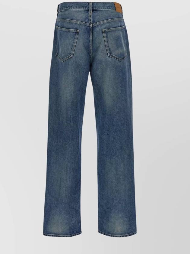 Mid Rise Baggy Jeans Blue - SAINT LAURENT - BALAAN 3