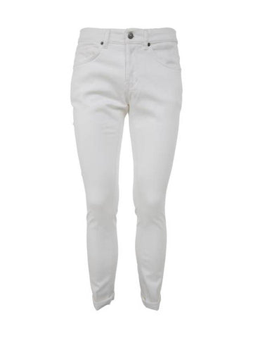 Denim Straight Pants UP232 BS0030U PTD 000 WHITE - DONDUP - BALAAN 1