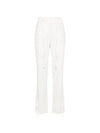 Cotton Straight Pants Chalk - LEMAIRE - BALAAN 1