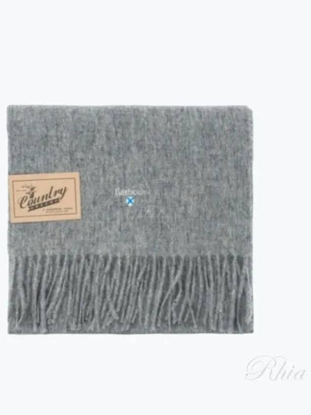 Plain Lambswool Muffler Light Grey - BARBOUR - BALAAN 2