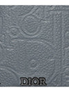 Saddle Magnetic Card Wallet Deep Gray Dior Gravit - DIOR - BALAAN 4