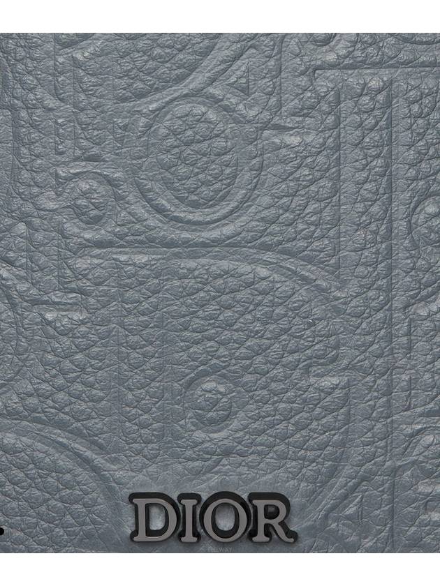 Saddle Magnetic Card Wallet Deep Gray Dior Gravit - DIOR - BALAAN 4