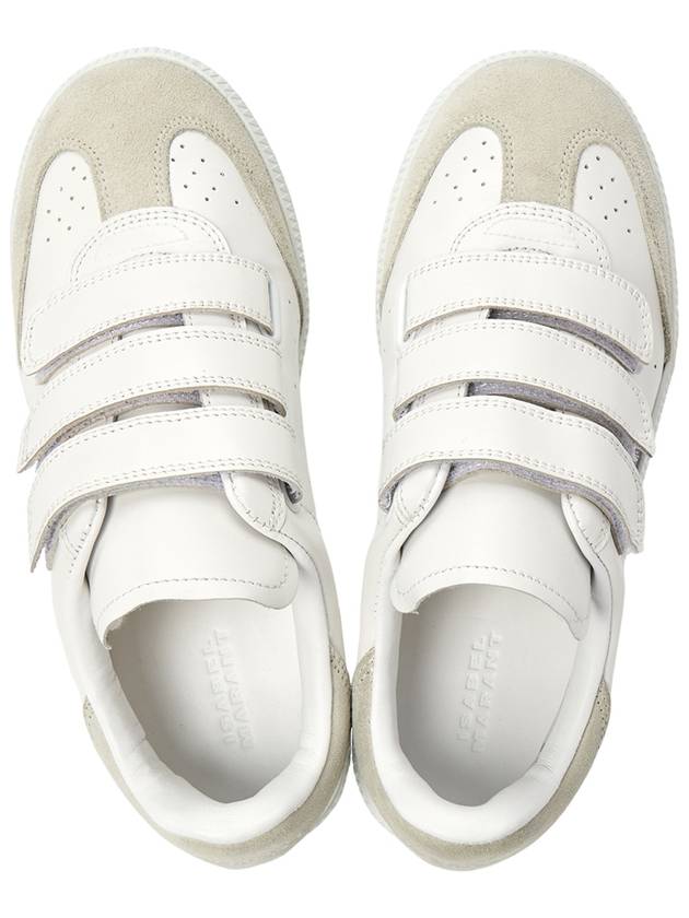 Beth Logo Leather Low Top Sneakers White - ISABEL MARANT - BALAAN 3