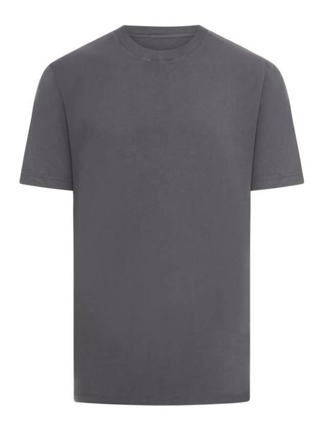 Organic Cotton Short Sleeve T-Shirt Dark Grey - MAISON MARGIELA - BALAAN 2