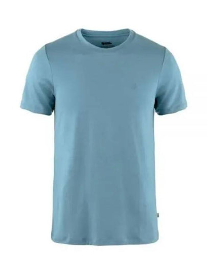 Men's Abisko Wool Short Sleeves T Shirt Dawn Blue - FJALL RAVEN - BALAAN 2