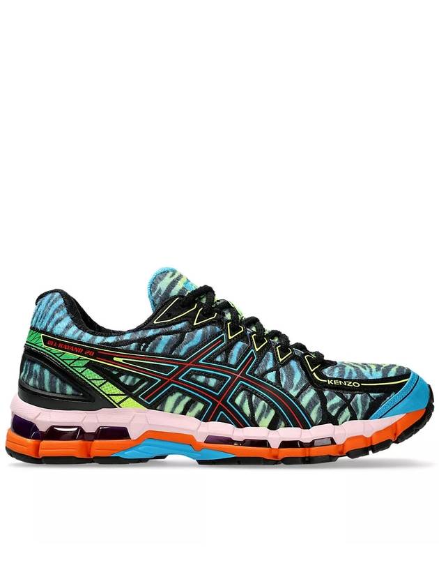 Gel Kayano 20 Low Top Sneakers Black Digital Aqua - ASICS - BALAAN 2