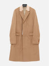 Wool Cashmere Single Coat Camel - ACNE STUDIOS - BALAAN 1