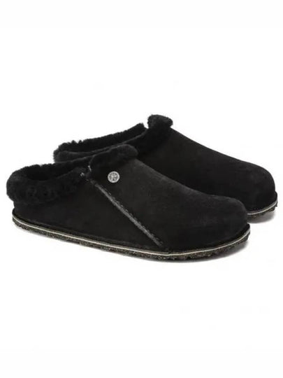 Zermatt Suede Slippers Black - BIRKENSTOCK - BALAAN 2