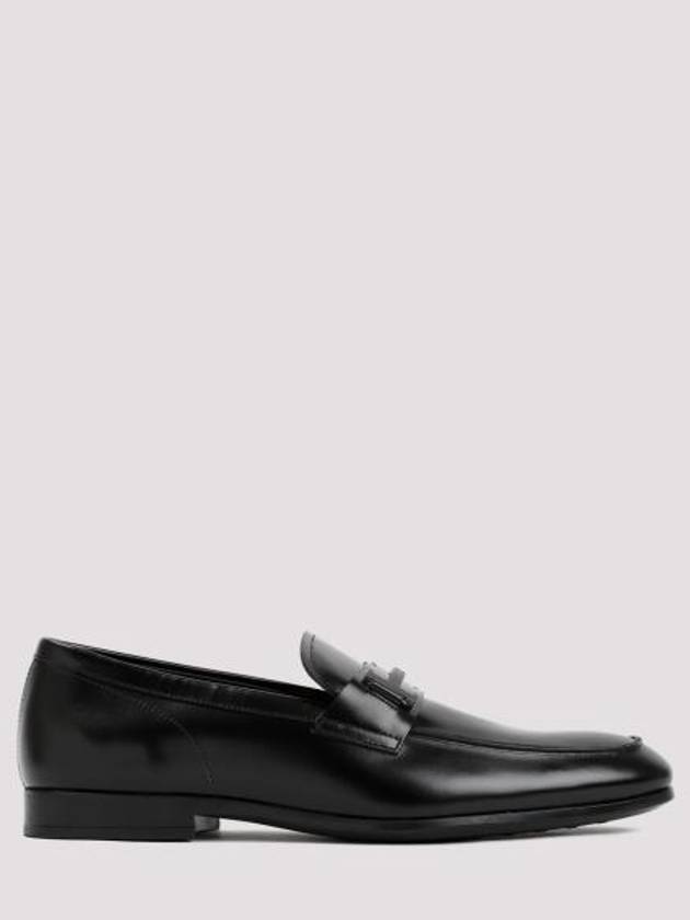 Double T Leather Loafers Black - TOD'S - BALAAN 2