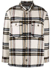 22FW ERVEY Check Shirt Jacket MA1269 22A013E 23EC - ISABEL MARANT - BALAAN 2