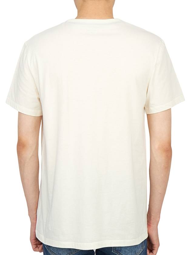 Men's Cotton Short Sleeve T-Shirt Beige - PAUL SMITH - BALAAN 5