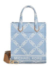 Gigi Small Cotton Tote Bag Blue - MICHAEL KORS - BALAAN 2