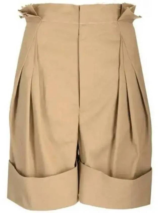 Baggy Fit Bermuda Shorts Beige - MAISON MARGIELA - BALAAN 2