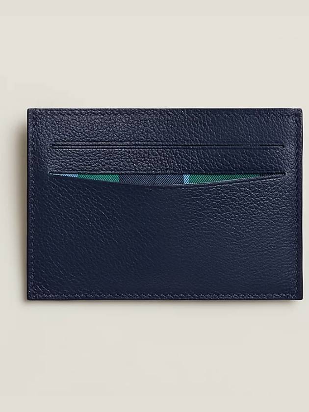 Citizen Twill Card Wallet Navy - HERMES - BALAAN 3