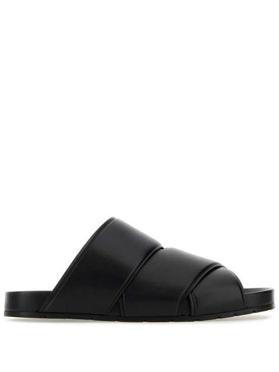 Bridge Leather Slippers Black - BOTTEGA VENETA - BALAAN 2