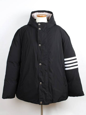 Diagonal armband football parka padding 4 105 - THOM BROWNE - BALAAN 1