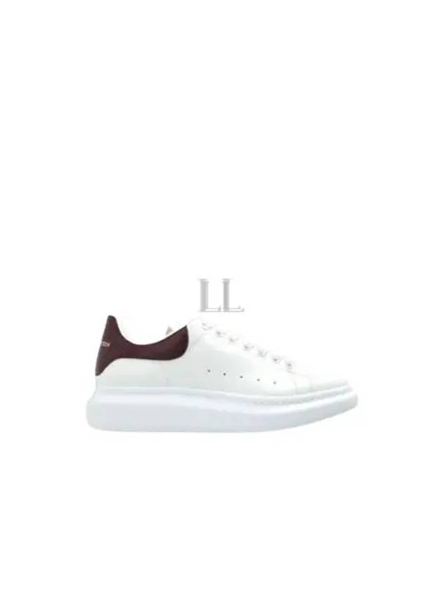 Oversized Burgundy Tab Low Top Sneakers White - ALEXANDER MCQUEEN - BALAAN 2