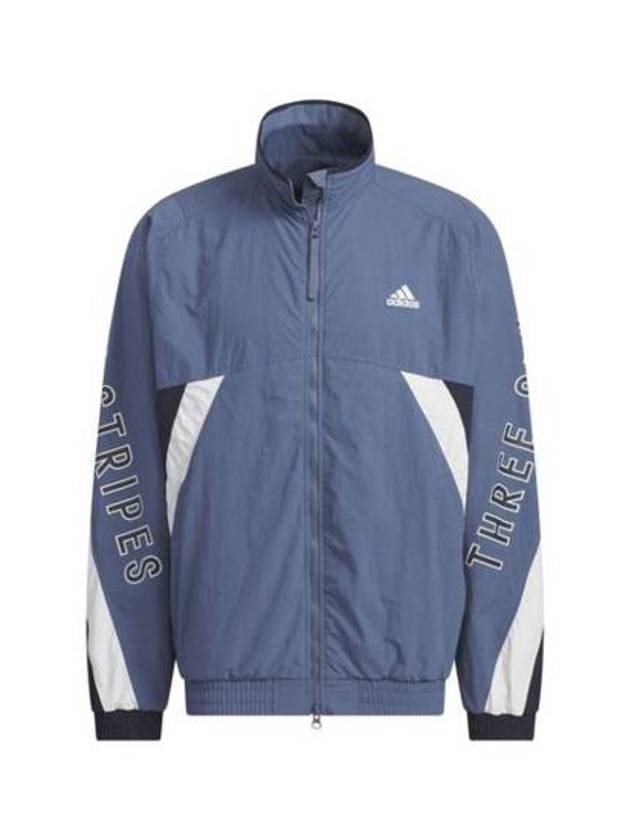 Word Woven Jacket Blue - ADIDAS - BALAAN 1