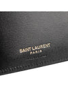 Monogram Logo Card Passport Wallet Black - SAINT LAURENT - BALAAN 7