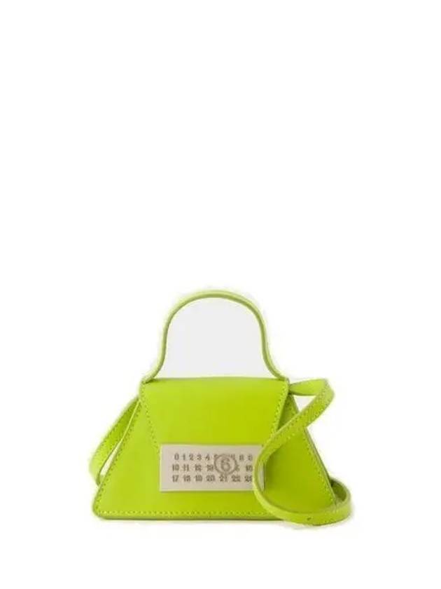 Women's Number Logo Mini Handle Cross Bag Lime Green - MAISON MARGIELA - BALAAN 2