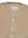 Hemp Basket Weave Knit Cardigan Beige - MAISON MARGIELA - BALAAN 4