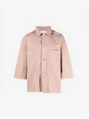 Boxy Garment Dyed Cotton Long Sleeve Shirt Cappuccino - LEMAIRE - BALAAN 2