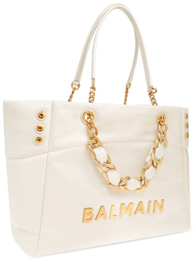 Balmain '1945' Shopper Bag, Women's, Cream - BALMAIN - BALAAN 4