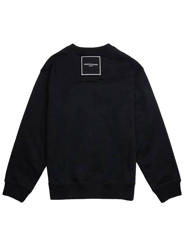 Square Label Sweatshirt Black - WOOYOUNGMI - BALAAN 3