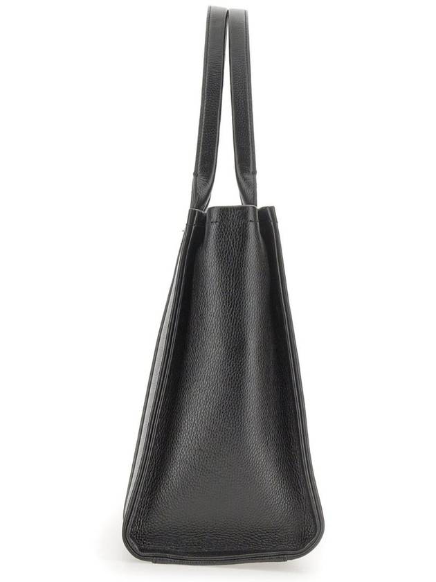 Logo Leather Tote Bag Black - MARC JACOBS - BALAAN 4