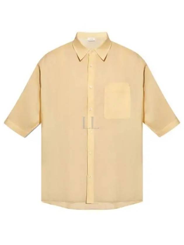 Cotton Short Sleeve Shirt Beige - LEMAIRE - BALAAN 2