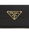 Leather Shoulder Bag Black - PRADA - BALAAN 9