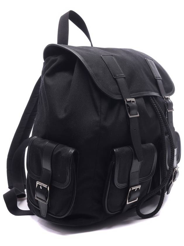 Buckle 4 Pocket Backpack Black - SAINT LAURENT - BALAAN 4