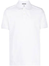 Men's Logo Patch Short Sleeve Polo Shirt White - CP COMPANY - BALAAN 2