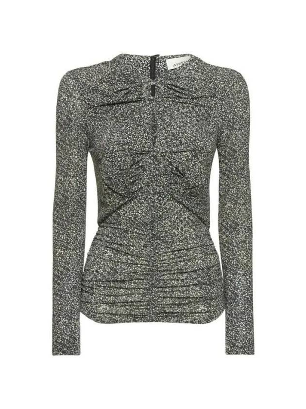 JONELI Cutout Shirring Top HT0066FA A1K32I 01BK - ISABEL MARANT - BALAAN 1