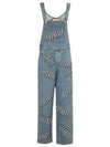 Cotton Dungaree Jeans Blue - GUCCI - BALAAN 2