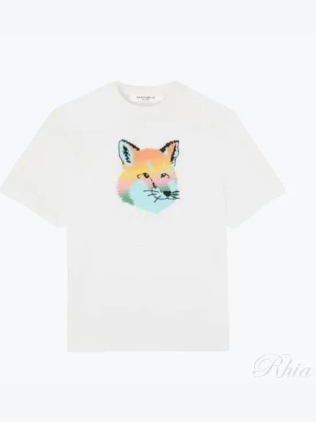 Vibrant Fox head Easy Short Sleeve T-Shirt White - MAISON KITSUNE - BALAAN 2